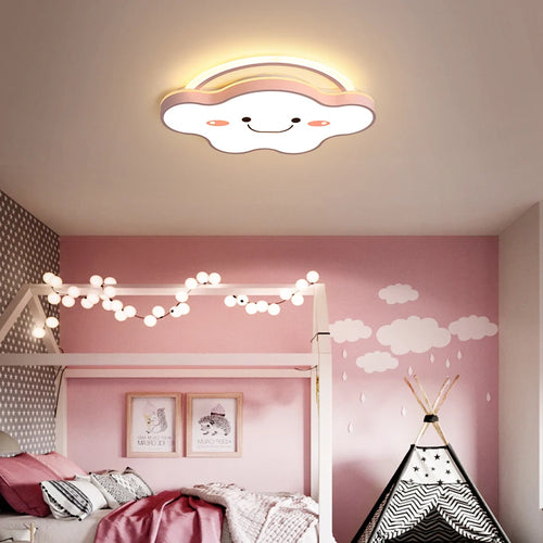 plafonnier led nordique design moderne pour chambre enfants et étudiants - vue 3 sur 12