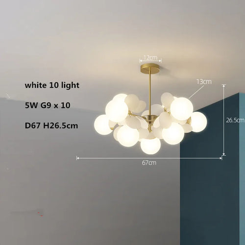 lustre led globe en verre acrylique coloré pour enfants - vue 15 sur 24