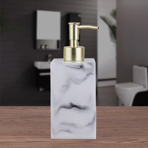 accessoires nordiques distributeur désinfectant et shampoing imitation marbre - vue 10 sur 10
