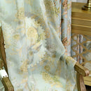 Rideau occultant floral style européen pour chambre salon