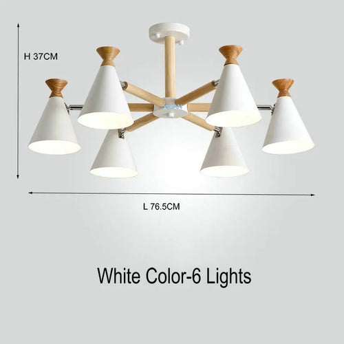 suspension nordique en bois pour décoration intérieure - vue 14 sur 26