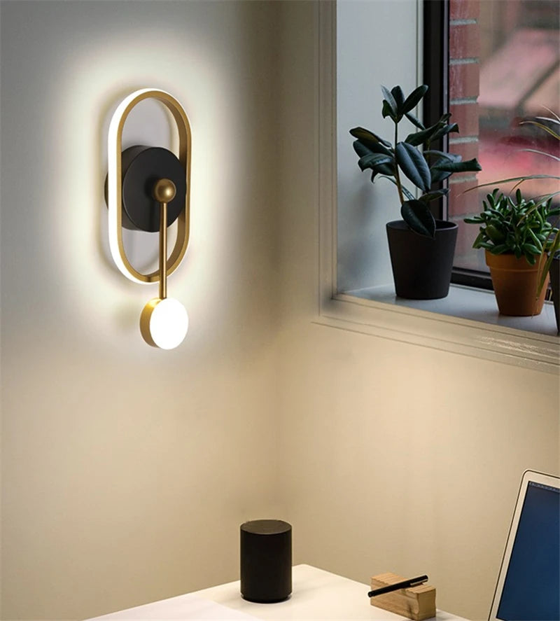 applique murale à led pour un éclairage moderne intérieur - vue 3 sur 8