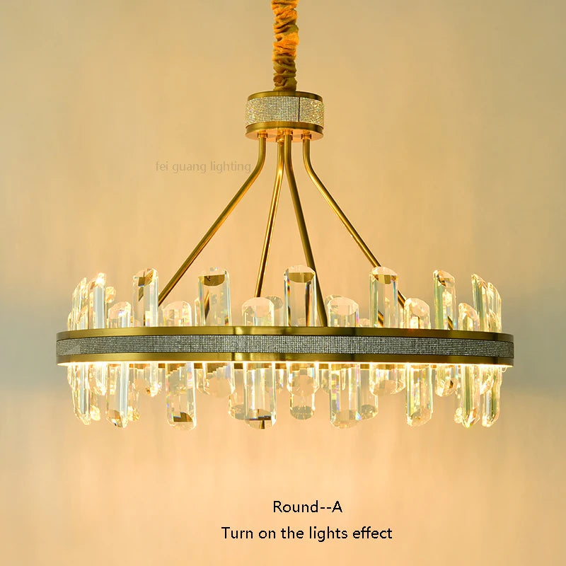 lustre en cristal rond design postmoderne pour un intérieur créatif - vue 5 sur 15