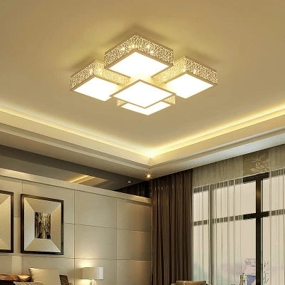 lustre moderne à led pour éclairage intérieur élégant - vue 3 sur 6