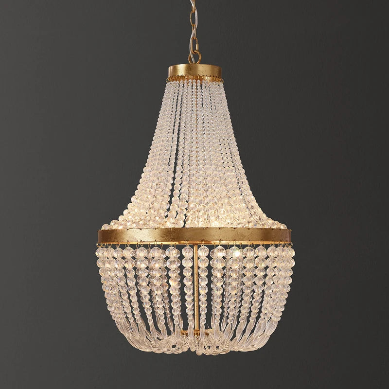 suspension vintage en cristal style industriel pour intérieur élégant - vue 5 sur 14