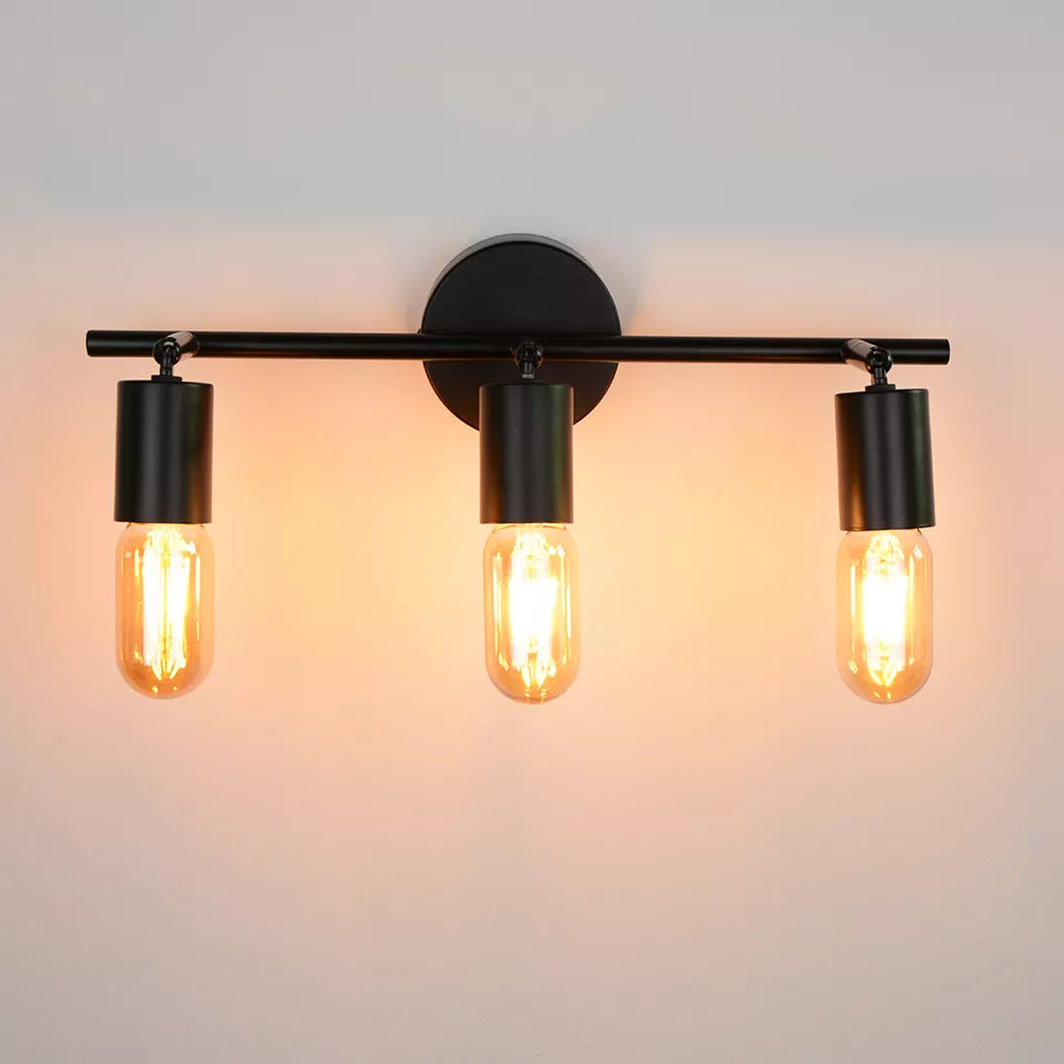 Applique murale LED lampe moderne lampe en bois E27 nordique Style Loft lumières industrielle Vintage fer applique murale pour Bar café Restaurant maison