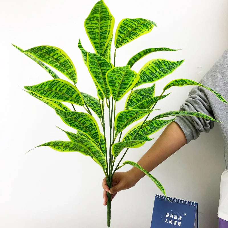 plante artificielle monstera tropicale à feuilles décoratives pour intérieur jardin - vue 8 sur 13