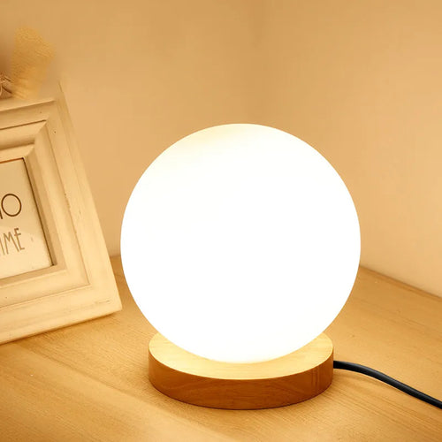 Lampe de table boule de verre Simple - vue 2 sur 8