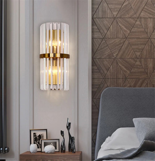 applique murale en cristal de luxe pour décoration intérieure - vue 2 sur 9