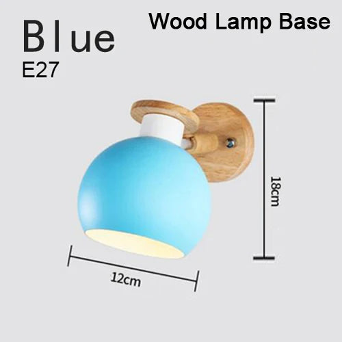 applique murale moderne en fer et bois à led - vue 12 sur 17