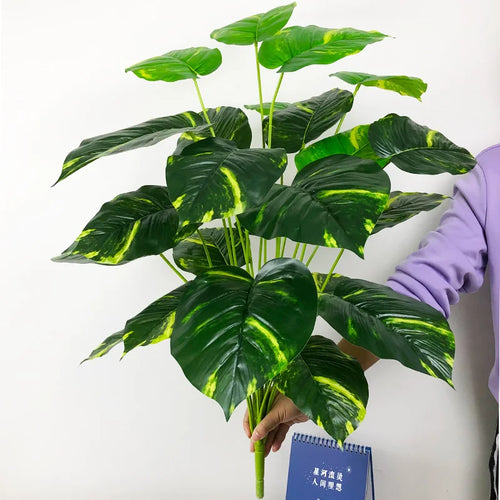 feuilles tropicales monstera palmier artificiel pour décoration intérieure - vue 19 sur 18