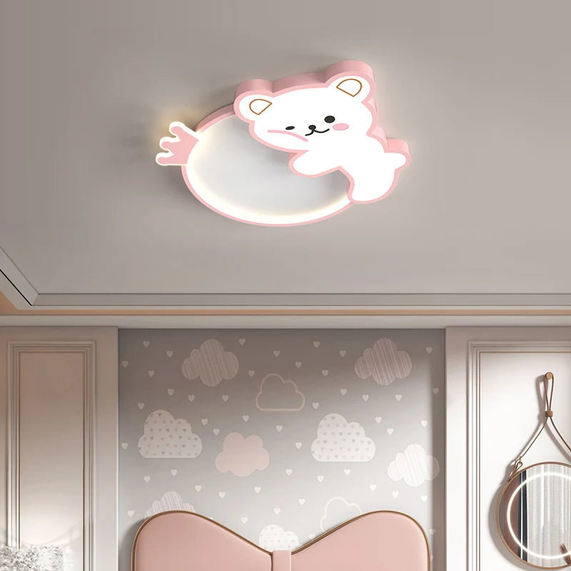 plafonnier ours mignon pour intérieur et décoration enfant - vue 2 sur 10