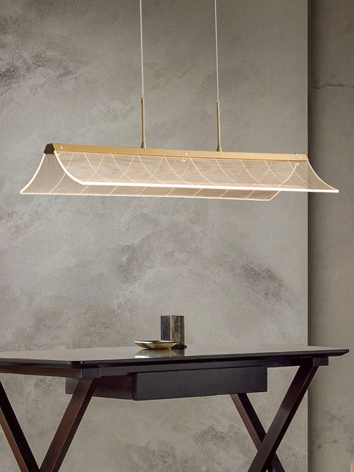 suspension moderne en cuivre pour éclairage intérieur - vue 2 sur 7