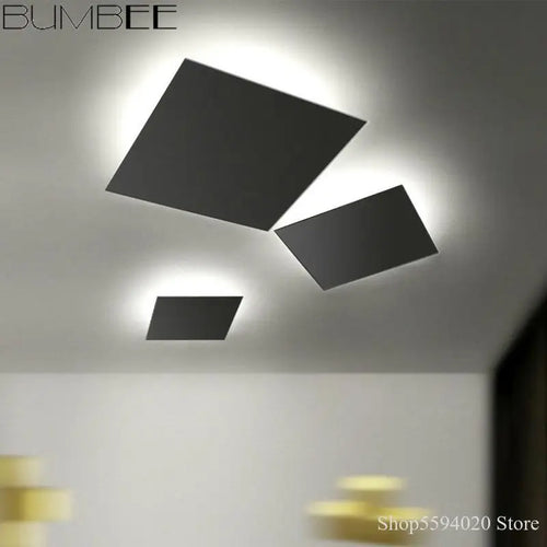 plafonnier led carré moderne pour décoration intérieure élégante - vue 3 sur 6
