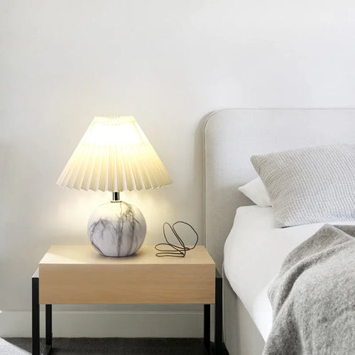 lampe de chevet moderne en céramique pour bureau et veilleuse créative - vue 3 sur 18