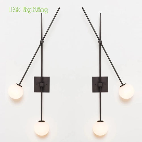 applique murale minimaliste en verre pour intérieur moderne - vue 5 sur 8