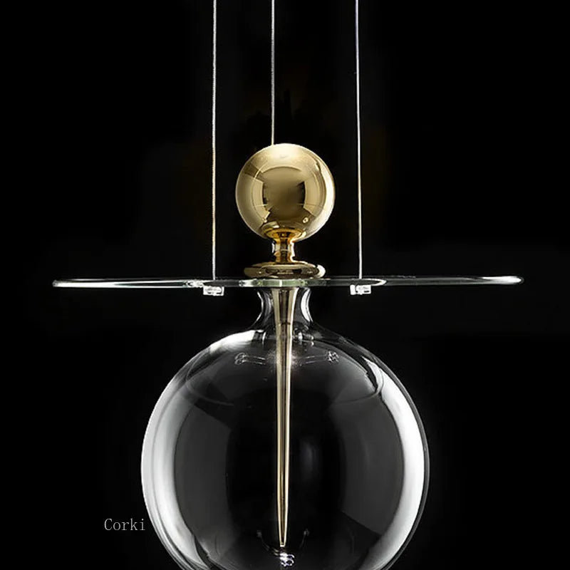 suspension en verre design nordique pour intérieur décoratif - vue 6 sur 8