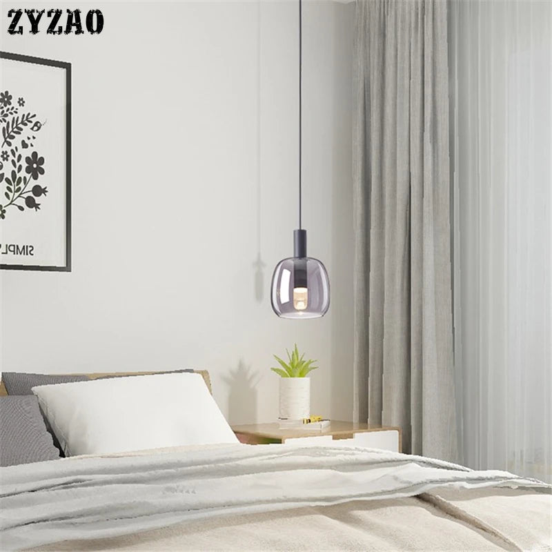 suspension en verre pour décoration d'intérieur moderne - vue 5 sur 12
