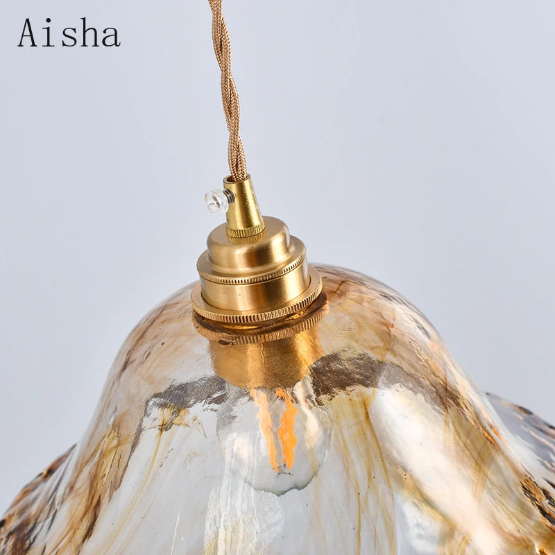 suspension en verre rétro style industriel pour intérieur décoratif - vue 5 sur 11