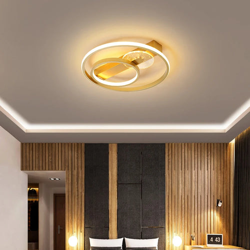 plafonnier design led rond ultra mince pour intérieur maison - vue 2 sur 9