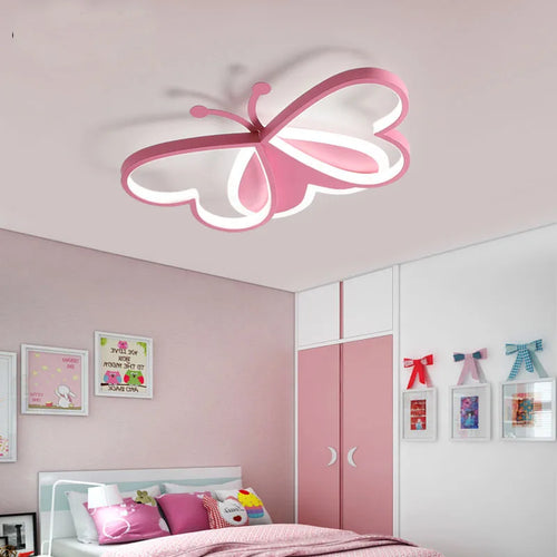lustre papillon led pour enfants avec intensité variable - vue 5 sur 10