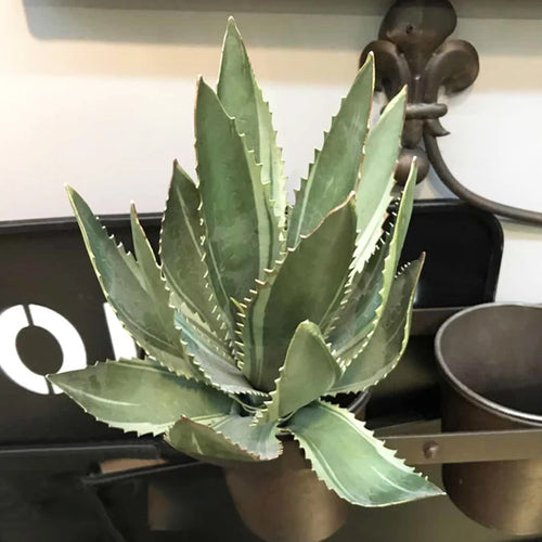 plantes succulentes artificielles décoratives en plastique à épines de lotus - vue 8 sur 11