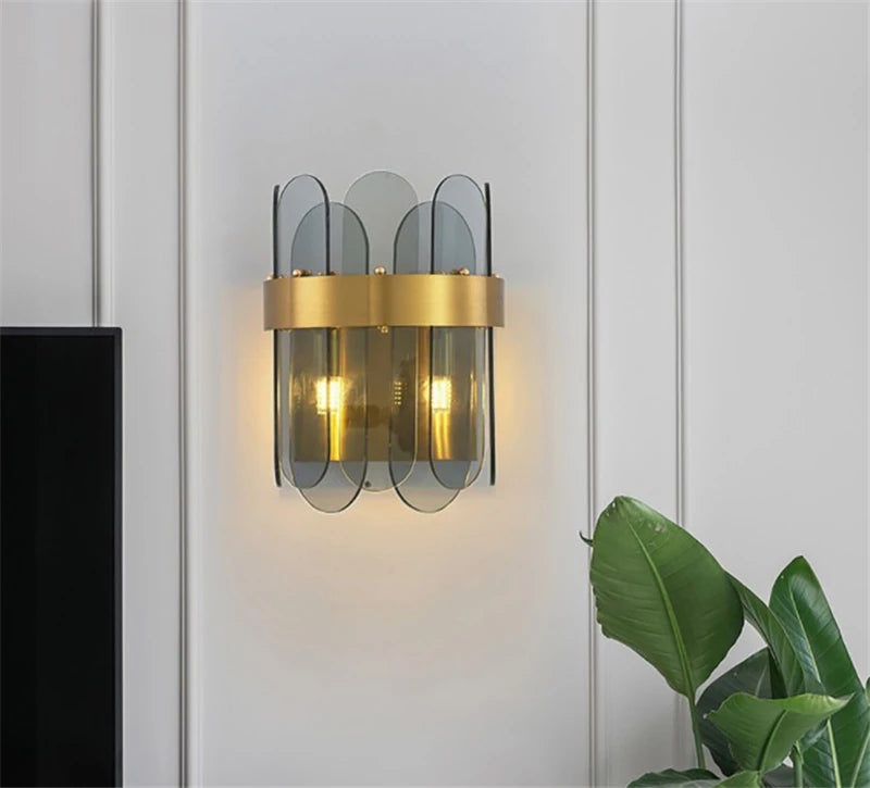 applique murale led nordique en verre design créatif et moderne - vue 2 sur 8