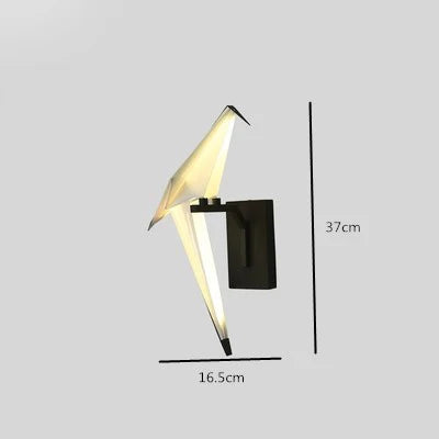 lampe postmoderne en fer acrylique pour amoureux des oiseaux - vue 21 sur 21
