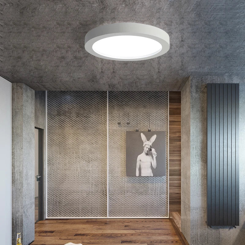 plafonnier led moderne à intensité variable en fer pour intérieur - vue 5 sur 6