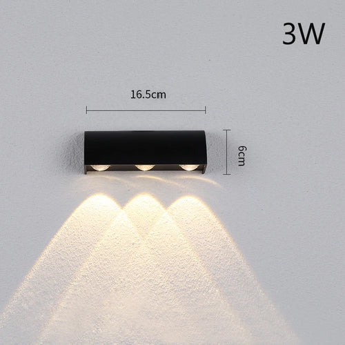 Applique murale LED lumières extérieur moderne entrée escalier balcon maison jardin 110V IP54 porche terrasse étanche noir applique murale - vue 7 sur 7