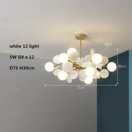 lustre led globe en verre acrylique coloré pour enfants - vue 20 sur 24
