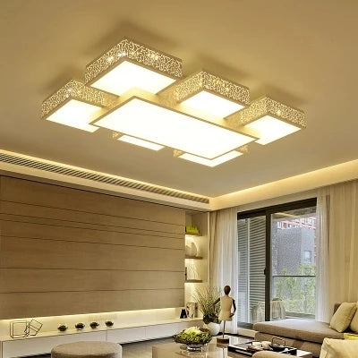 lustre moderne à led pour éclairage intérieur élégant - vue 3 sur 6