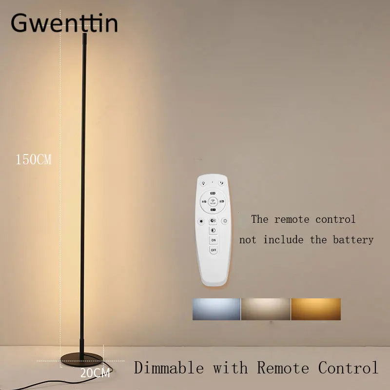 lampadaire led style nordique minimaliste pour intérieur élégant