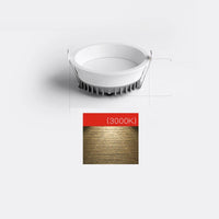 led downlight spot encastré lampe panneau rond éclairage intérieur
