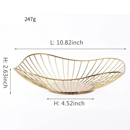 bols de rangement modernes en métal pour collations et fruits - vue 15 sur 17