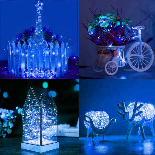 guirlande lumineuse à led en fil de cuivre pour fête mariage et noël - vue 3 sur 5