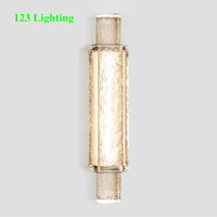 applique murale led moderne design en cristal transparent pour intérieur