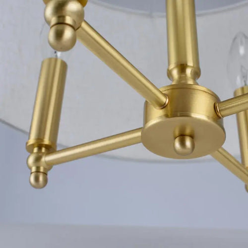 lustre en cuivre véritable pour décoration moderne intérieure - vue 6 sur 6