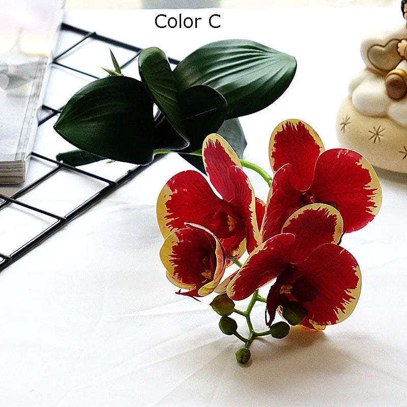 mini branche dorchidée artificielle pour décoration de mariage et domicile - vue 12 sur 13