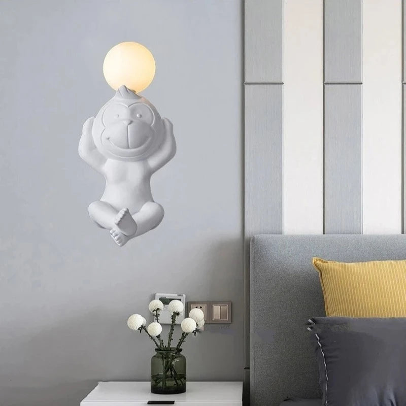 applique murale led singe variateur pour éclairage intérieur - vue 4 sur 16