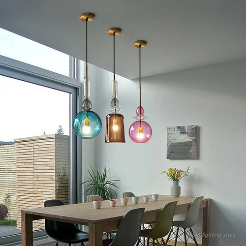 suspension en verre moderne pour décoration intérieure élégante - vue 3 sur 10