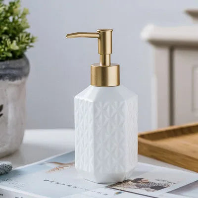 distributeurs de savon liquide en céramique pour salle de bain cadeau - vue 9 sur 11