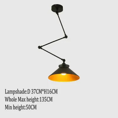 suspension nordique pliable en aluminium avec bras long led - vue 15 sur 17