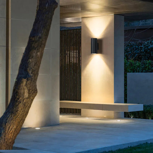 Éclairage mural extérieur IP54 étanche rondelle lumières jardin balcon LED 110V porte escalier allée lampe Villa extérieur applique murale - vue 6 sur 6