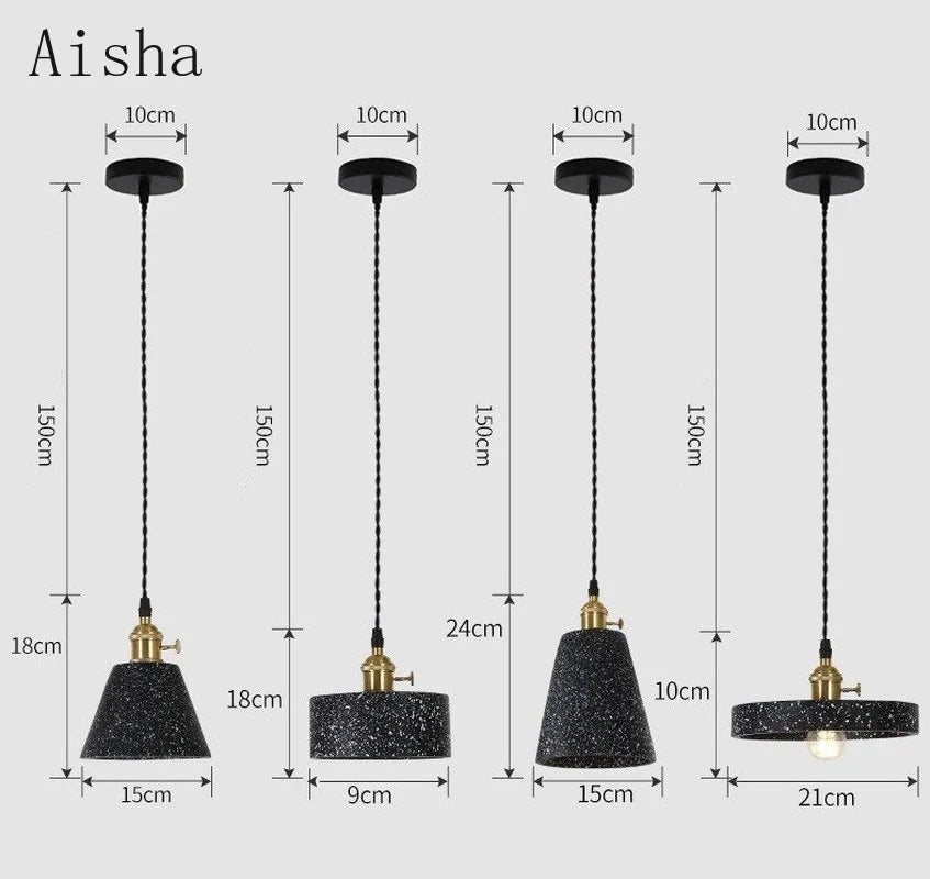 suspension industrielle en ciment pour table et bar - vue 2 sur 23