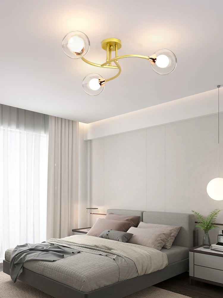plafonniers modernes simples décoration nordique luminaire créatif - vue 4 sur 17
