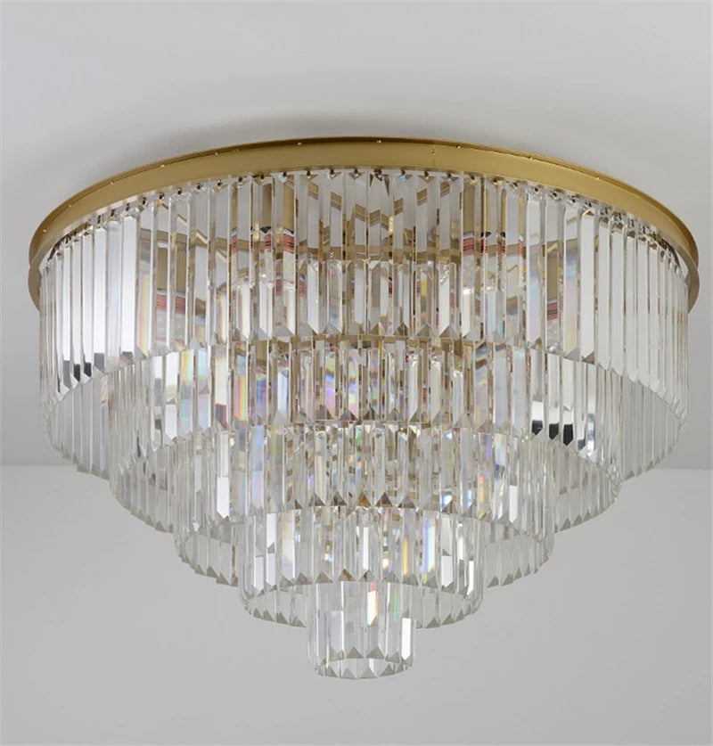 plafonnier moderne en cristal pour décoration élégante intérieure - vue 2 sur 7