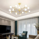 lustre led moderne nouvelle lampe suspension moléculaire nordique