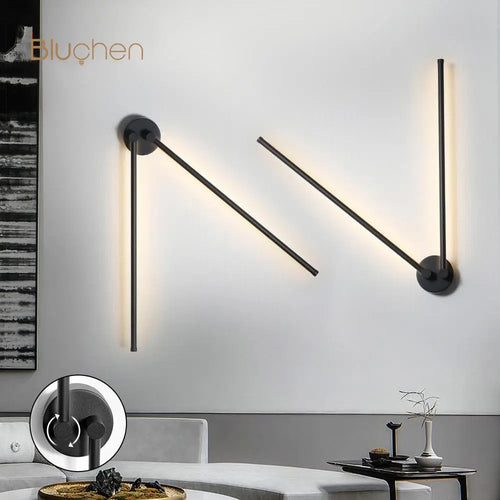applique murale led moderne rotative pour arrière-plan de canapé - vue 5 sur 10