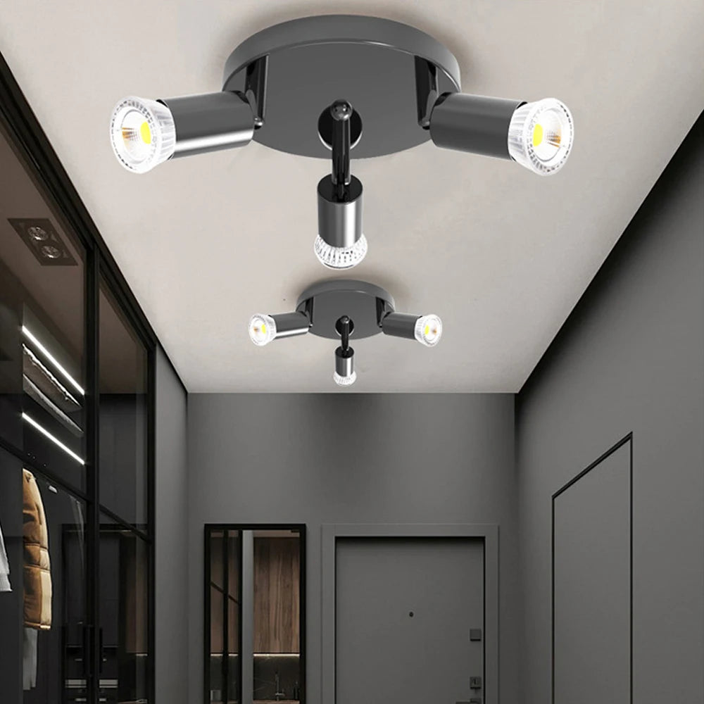 plafonnier led rotatif et réglable luminaire décoratif idéal - vue 4 sur 9